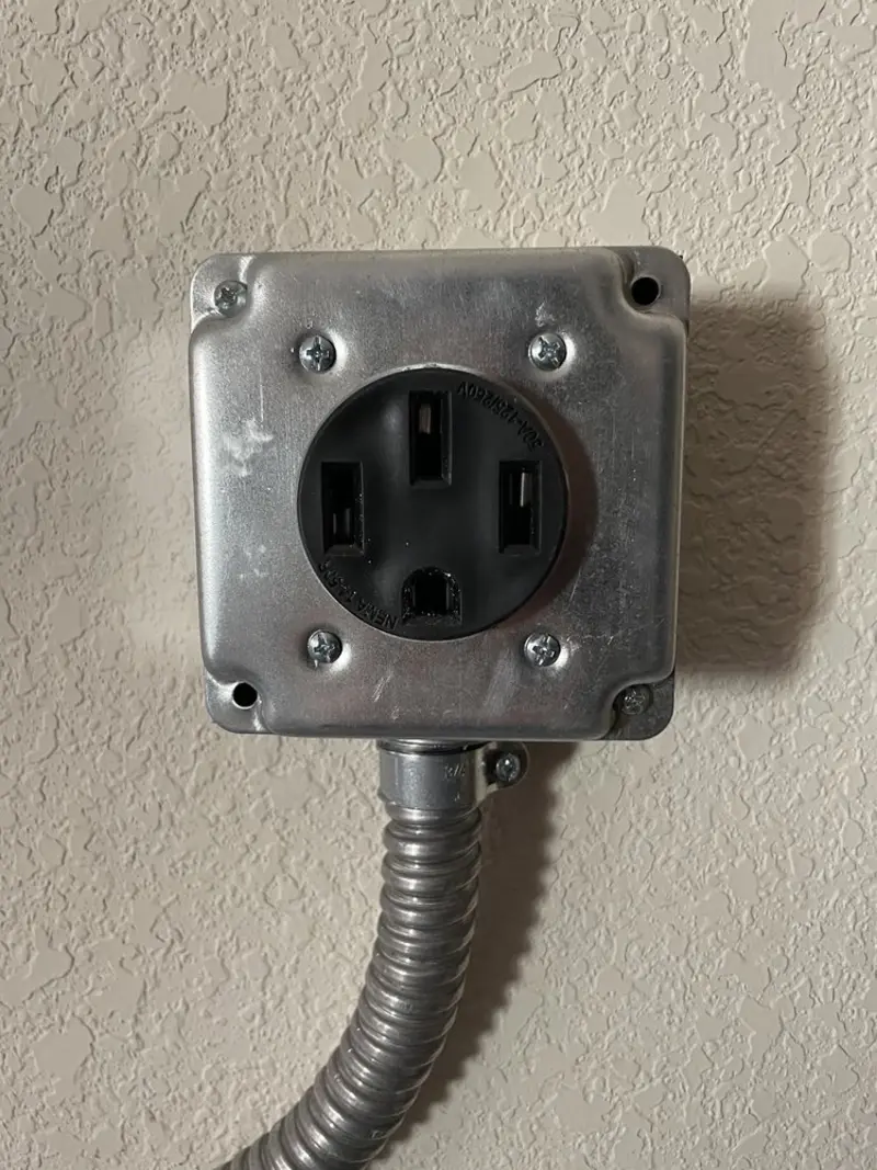 NEMA 14-50 outlet installed for Smart Home Electrical in Boiling Springs